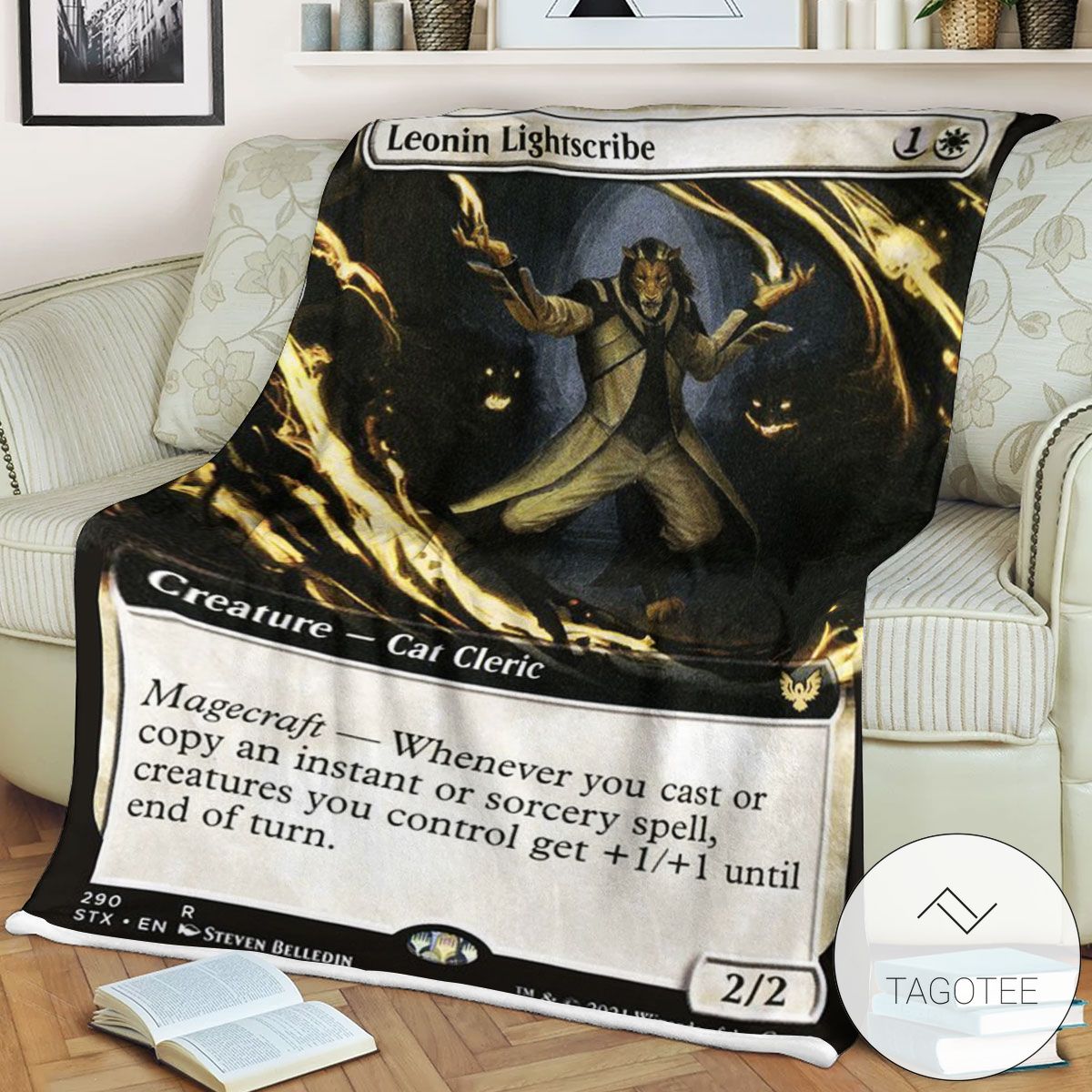 Stx 290 Leonin Lightscribe Mtg Game Magic The Gathering Blanket Stx 290 Leonin Lightscribe Mtg Game Magic The Gathering Blanket