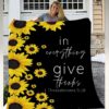 Sunflower Custom Personalized Blanket 3