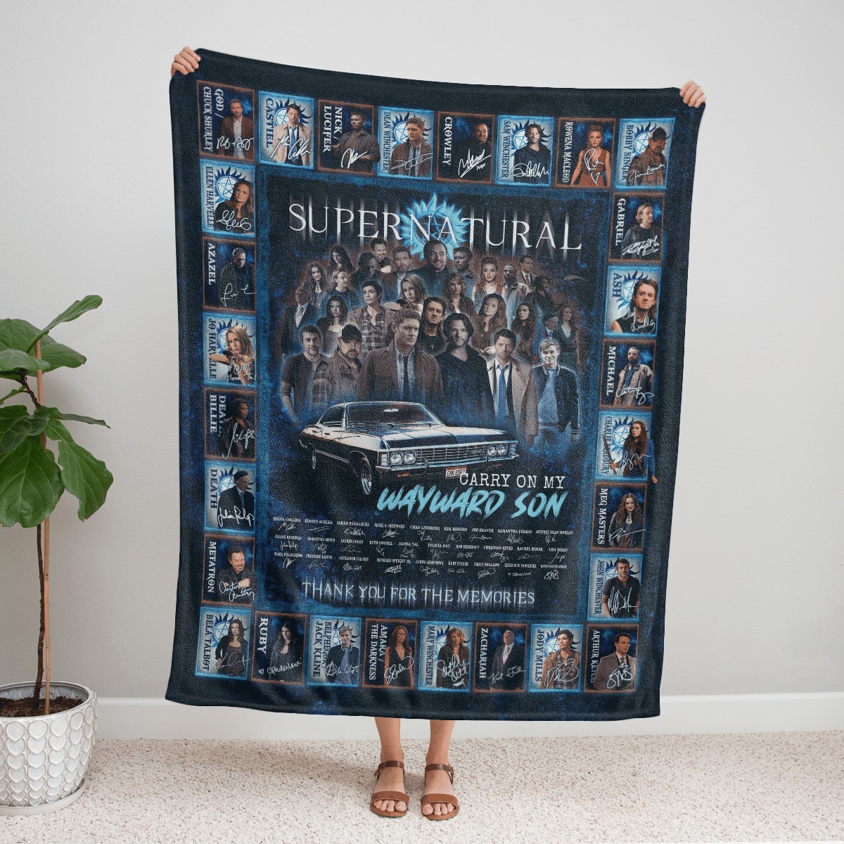 Supernatura Carry On My Wayward Son Blanket Supernatura Carry On My Wayward Son Blanket