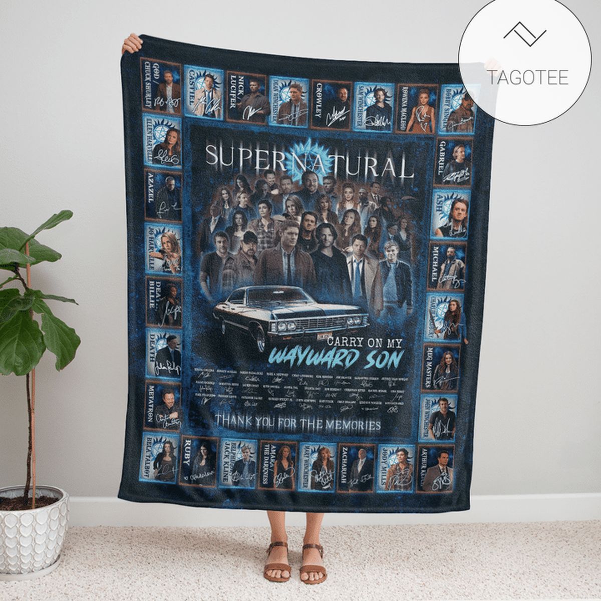 Supernatural Supernatural Carry On My Wayward Son Blanket Supernatural Supernatural Carry On My Wayward Son Blanket