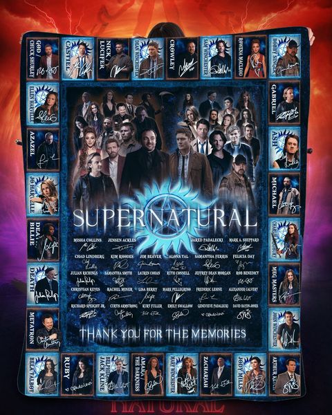 Supernatural Thank You For The Memories Blanket Supernatural Thank You For The Memories Blanket