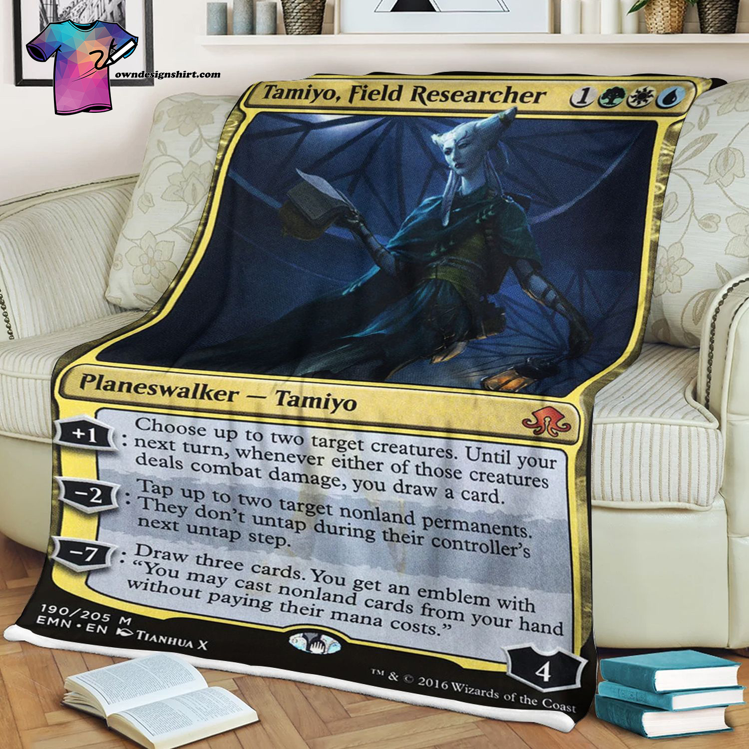 Tamiyo Field Researcher Game Magic The Gathering Blanket Tamiyo Field Researcher Game Magic The Gathering Blanket