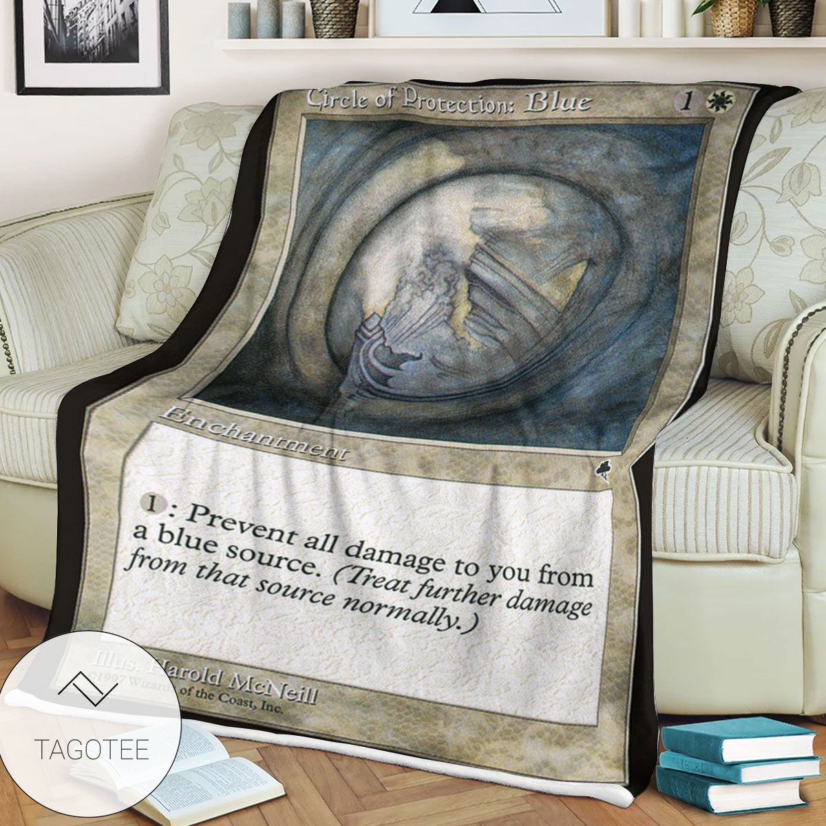 Tempest Tmp 9 Circle Of Protection Blue Mtg Blanket Tempest Tmp 9 Circle Of Protection Blue Mtg Blanket