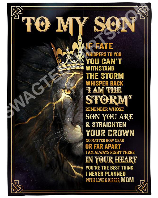 The Lion To My Son In Your Heart With Love And Kisses Blanket The Lion To My Son In Your Heart With Love And Kisses Blanket