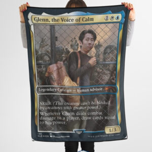 The Walking Dead Glenn The Voice Of Calm Fleece Blanket