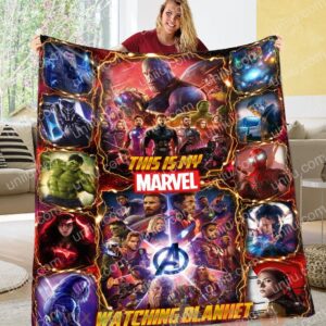 This Is My Marvel Watching Personalized Blanket
