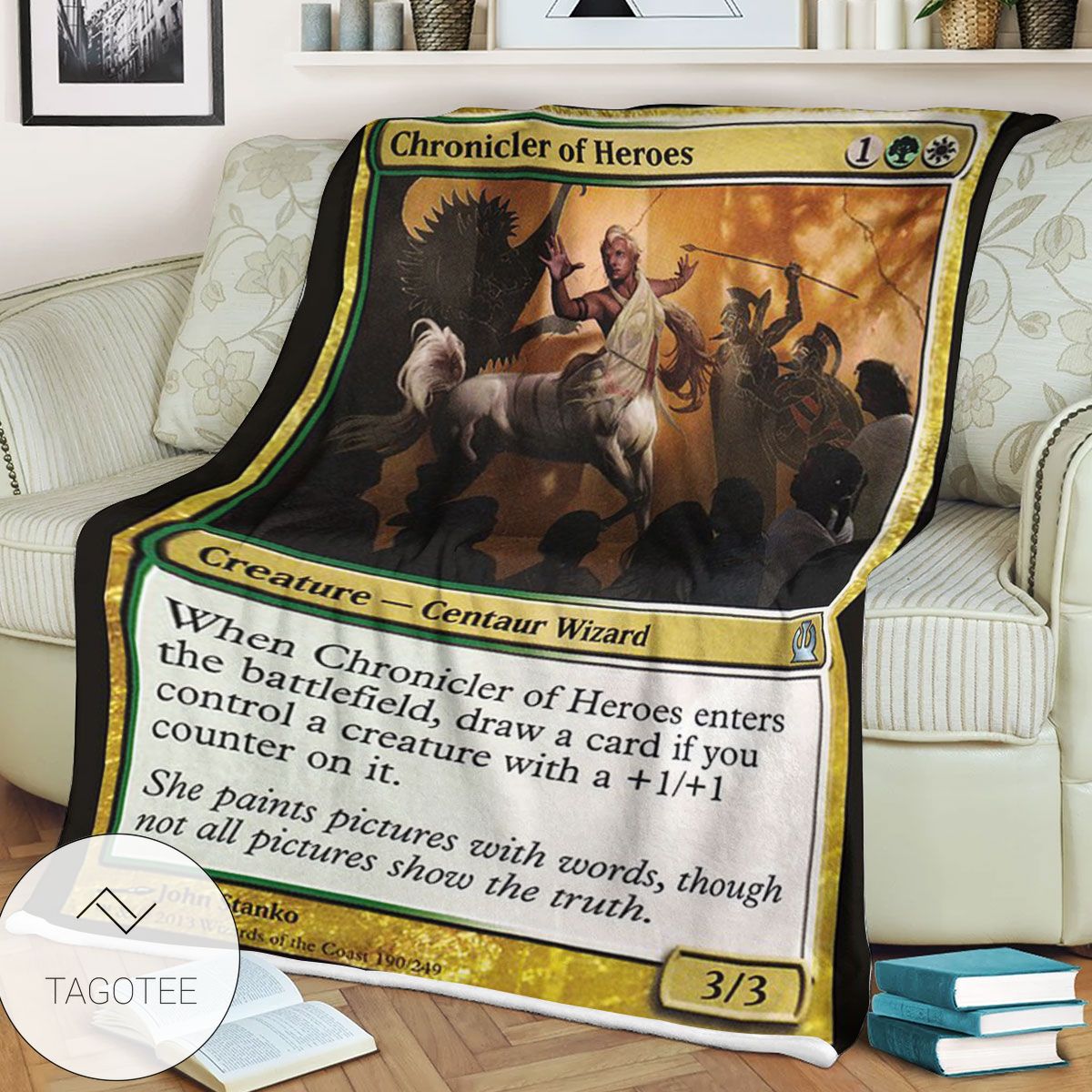 Ths 190 Chronicler Of Heroes Game Mtg Magic The Gathering Blanket Ths 190 Chronicler Of Heroes Game Mtg Magic The Gathering Blanket