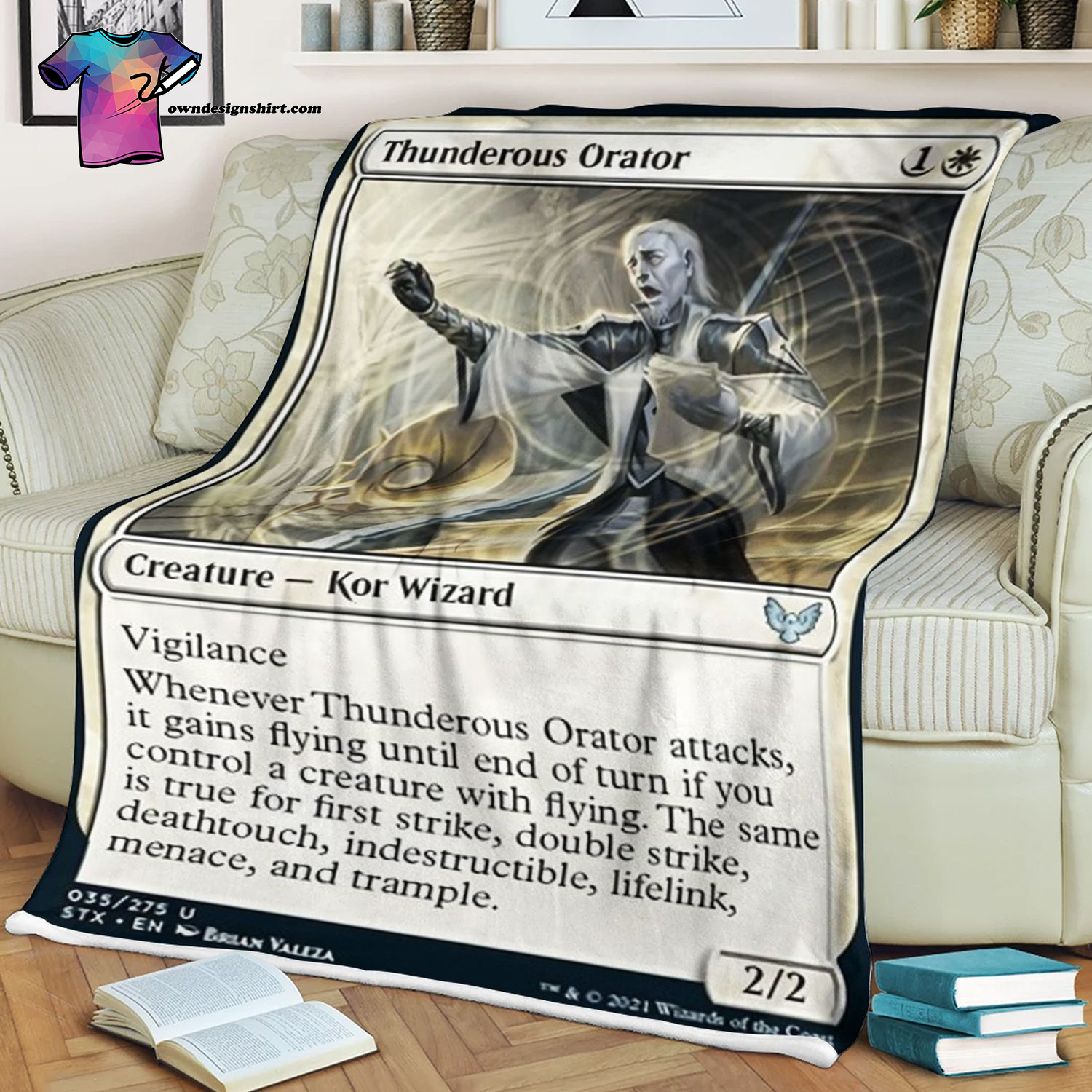 Thunderous Orator Game Magic The Gathering Blanket Thunderous Orator Game Magic The Gathering Blanket