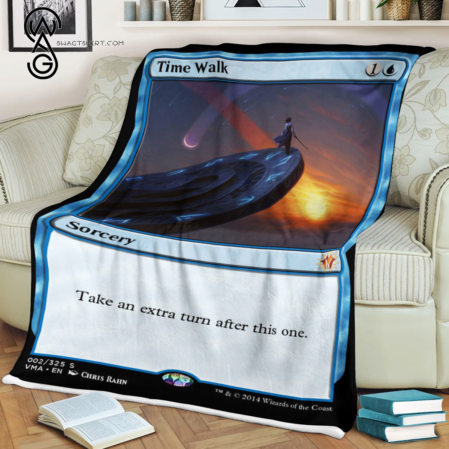 Time Walk Game Magic The Gathering Blanket Time Walk Game Magic The Gathering Blanket