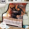 Tkhm 10 Demon Berserker Mtg Game Magic The Gathering Blanket