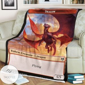 Tkhm 11 Dragon Mtg Game Magic The Gathering Blanket