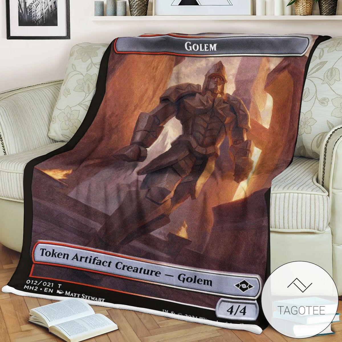 Tmh2 12 Golem Mtg Game Magic The Gathering Blanket Tmh2 12 Golem Mtg Game Magic The Gathering Blanket