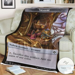 Tmh2 21 Treasure Mtg Game Magic The Gathering Blanket