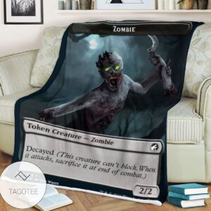 Tmid 5 Zombie Mtg Game Magic The Gathering Blanket
