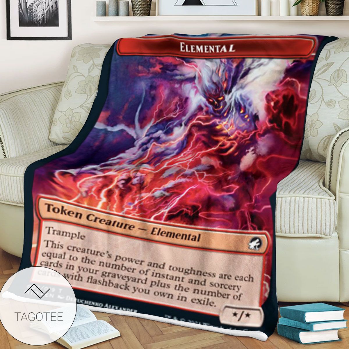 Tmid 7 Elemental Mtg Game Magic The Gathering Blanket Tmid 7 Elemental Mtg Game Magic The Gathering Blanket