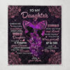 To My Daughter Whenever You Feel Overwhelmed Remember Whose Daughter Blanket Quilt 2