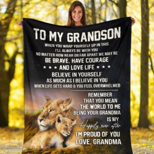 To My Grandson Blanket