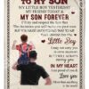 To My Son My Little Boy Yesterday My Friend Today And My Son Forever Blanket