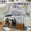 To My Wife Never Forget That I Love You With Love And Kisses Love Your Husband Blanket