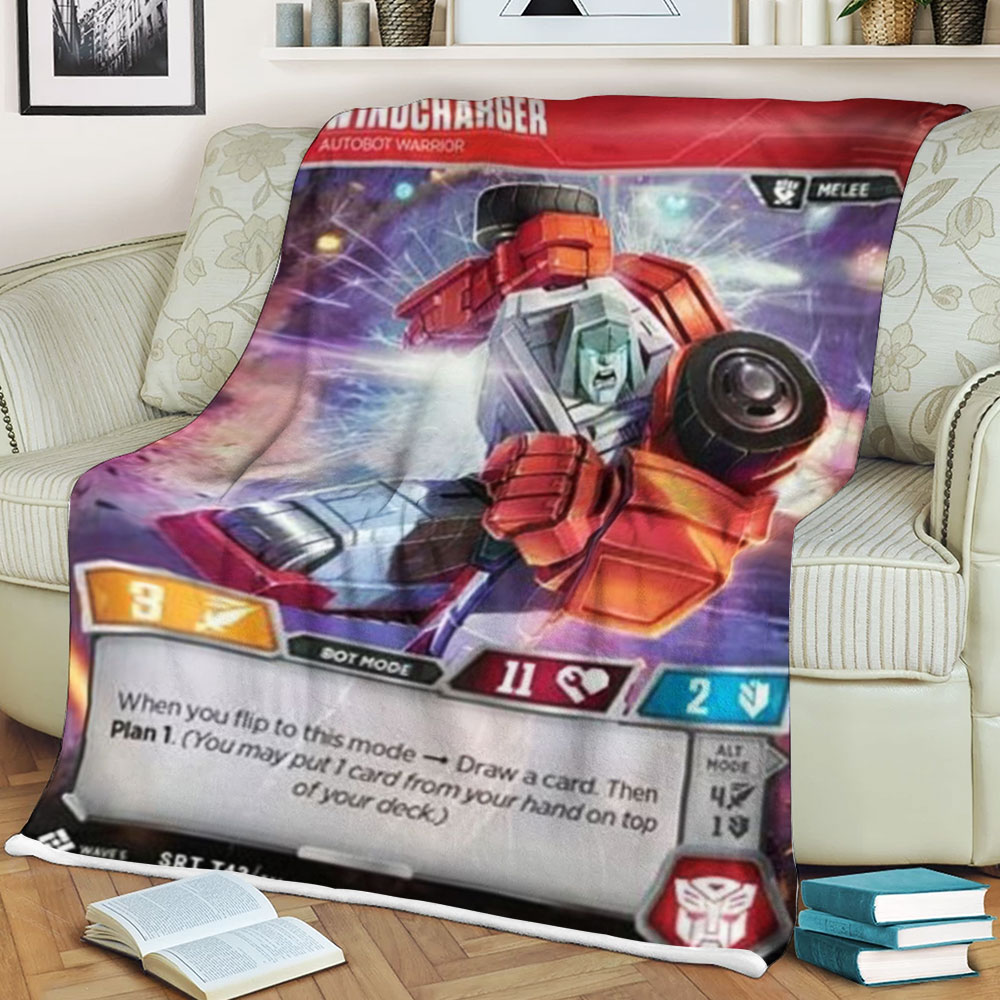 Transformers Windcharger Autobot Warrior Sherpa Blanket 2 Transformers Windcharger Autobot Warrior Sherpa Blanket 2