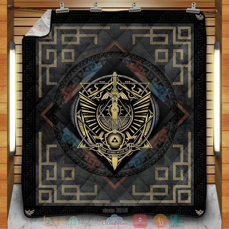 True Heroes Never Die Quilt Blanket True Heroes Never Die Quilt Blanket
