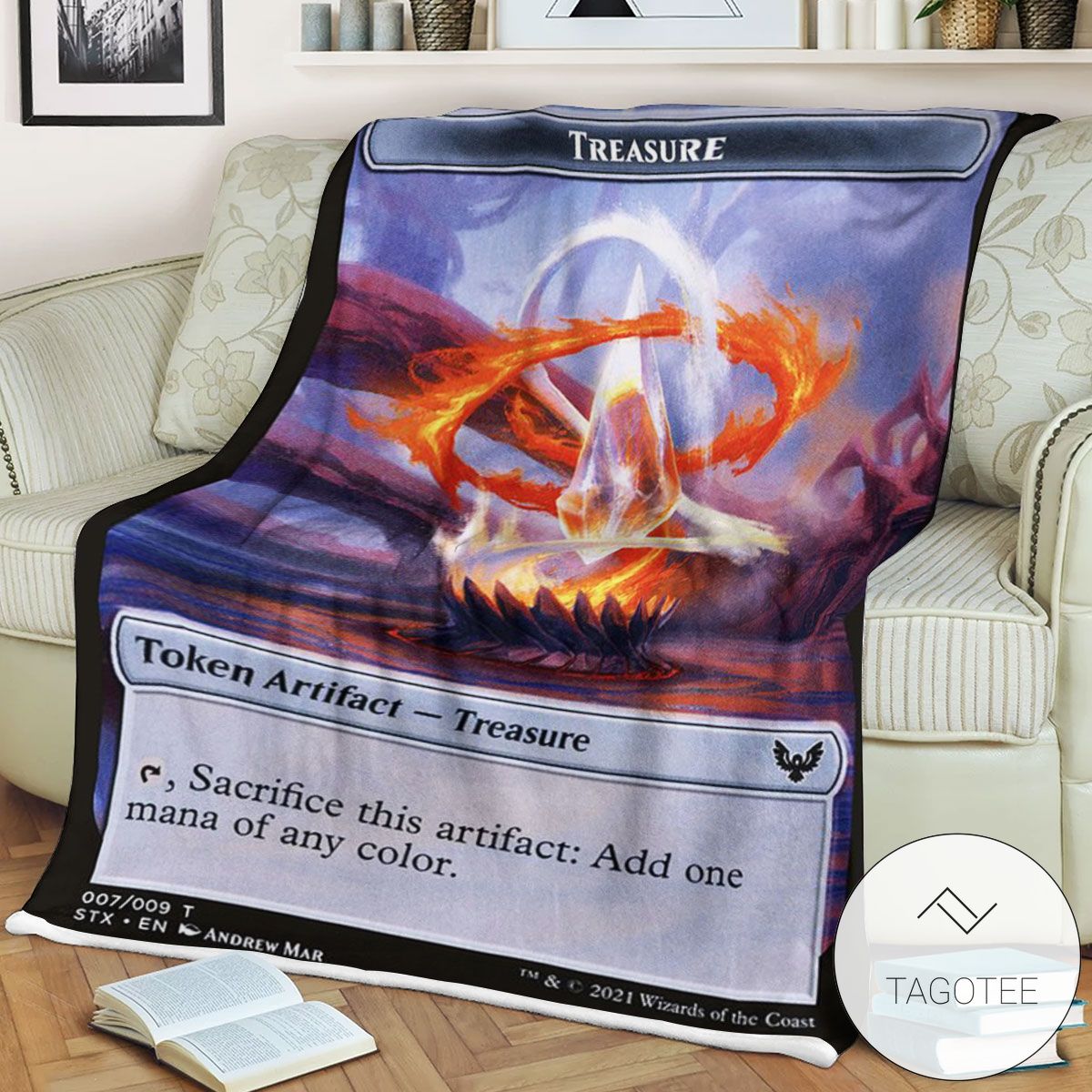 Tstx 7 Treasure Mtg Game Magic The Gathering Blanket Tstx 7 Treasure Mtg Game Magic The Gathering Blanket