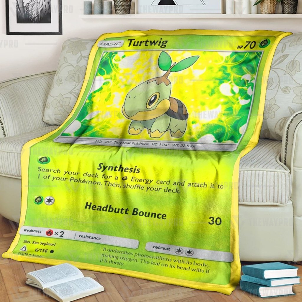 Turtwig Pokemon Blanket Turtwig Pokemon Blanket