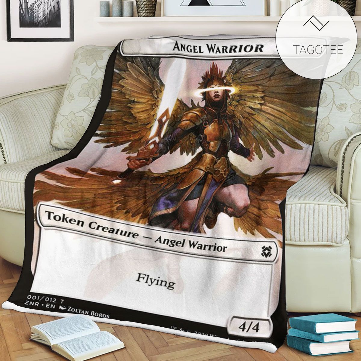 Tznr 1 Angel Warrior Mtg Game Magic The Gathering Fleece Blanket Tznr 1 Angel Warrior Mtg Game Magic The Gathering Fleece Blanket