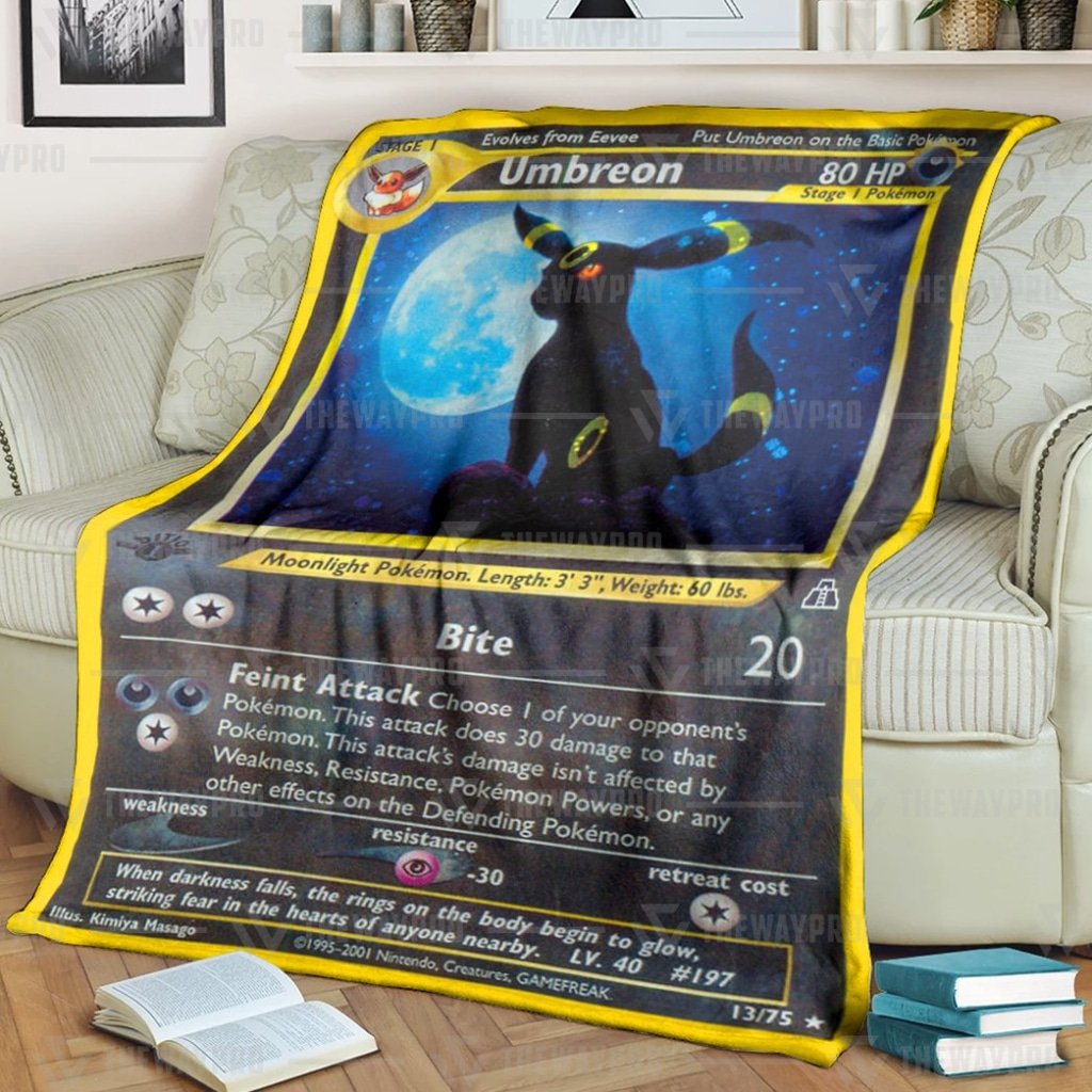 Umbreon Neo Pokemon Blanket Umbreon Neo Pokemon Blanket