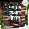 Us Flag Knot Quilt Blanket