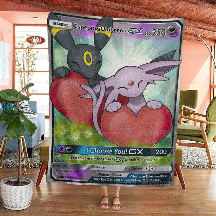Valentine Pokemon Espeon Umbreon I Choose You Blanket Valentine Pokemon Espeon Umbreon I Choose You Blanket