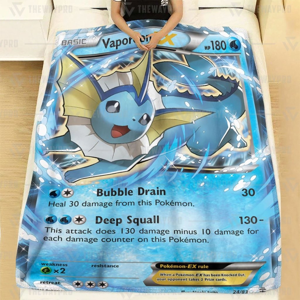 Vaporeon Ex Pokemon Blanket Vaporeon Ex Pokemon Blanket