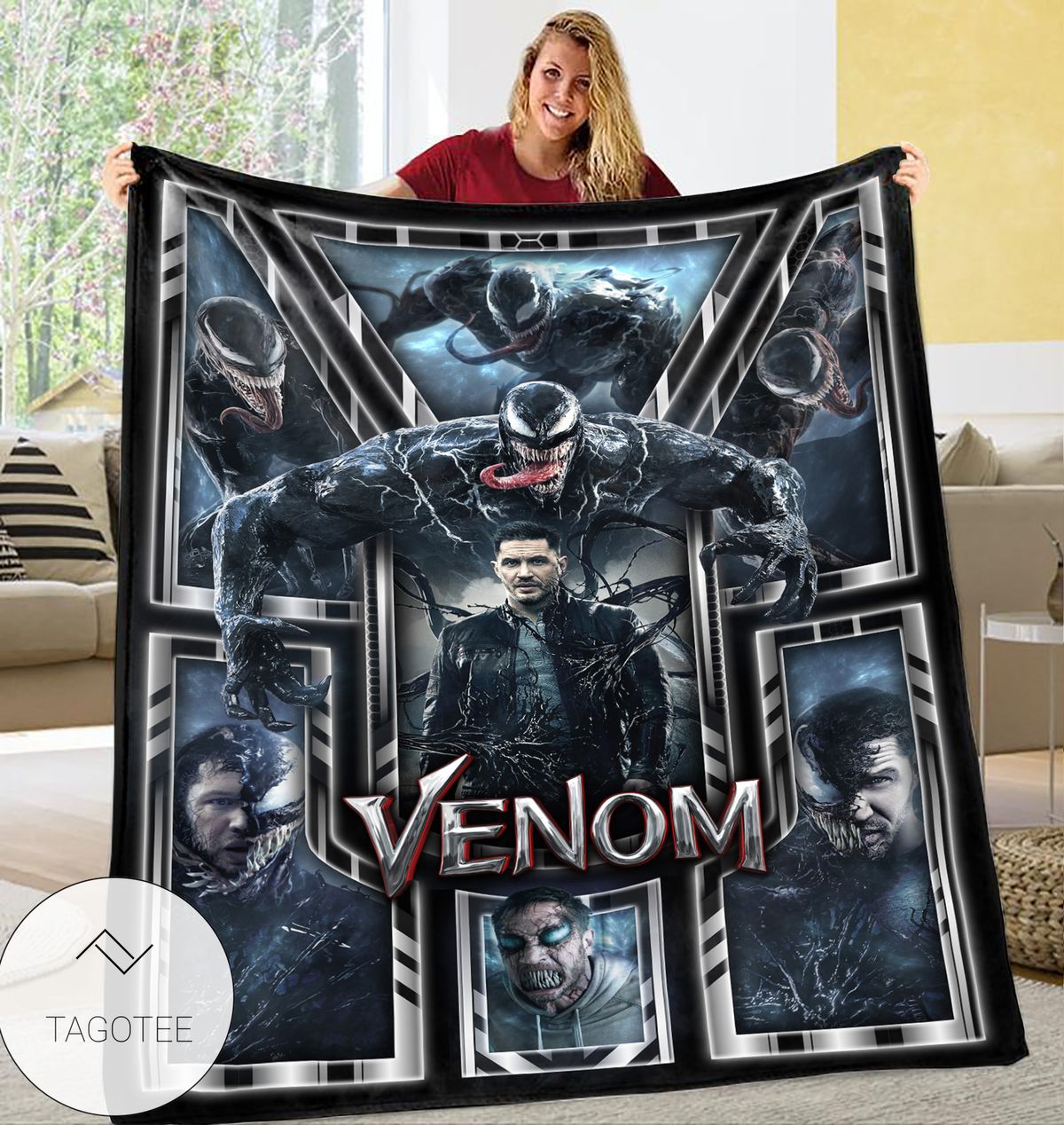 Venom Marvel Hero Blankett Venom Marvel Hero Blankett