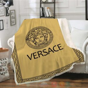 Versace Brand Dark Yellow Blanket