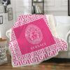 Versace Brand Pink Blanket