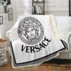 Versace Brand White Blanket