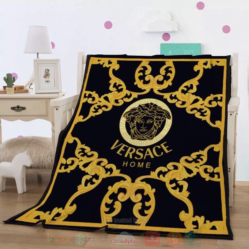 Versace Home Brand Black Blanket Versace Home Brand Black Blanket