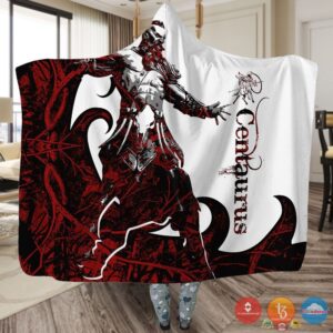 Viking Centaurus Red White Blanket