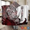 Viking Gullinbursti Red White Blanket