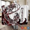 Viking Hugin And Munin Red White Blanket