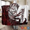 Viking Pegasus Red White Blanket