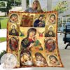 Virgin Mary And Her Child Blanket