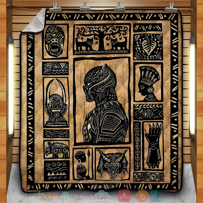 Wakandan History Quilt Blanket Wakandan History Quilt Blanket