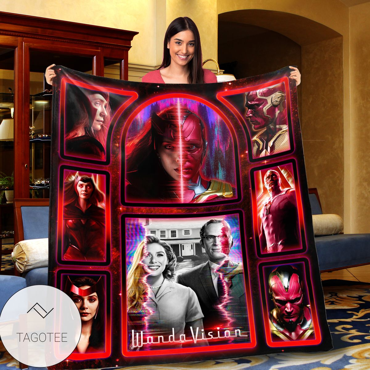 Wandavision Marvel Hero Blanket Tagotee Wandavision Marvel Hero Blanket Tagotee