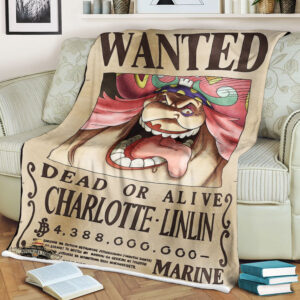 Wanted Dead Or Live Charlotte Linlin One Piece Blanket