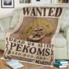 Wanted Dead Or Live Pekoms One Piece Blanket