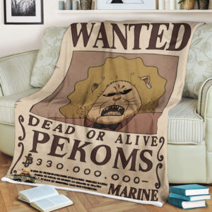 Wanted Dead Or Live Pekoms One Piece Blanket