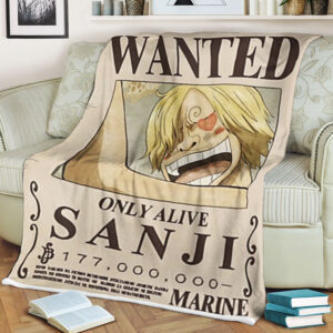 Wanted Only Alive Sanji One Piece Blanket