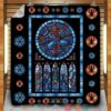 Webslinger Stained Glass Quilt Blanket