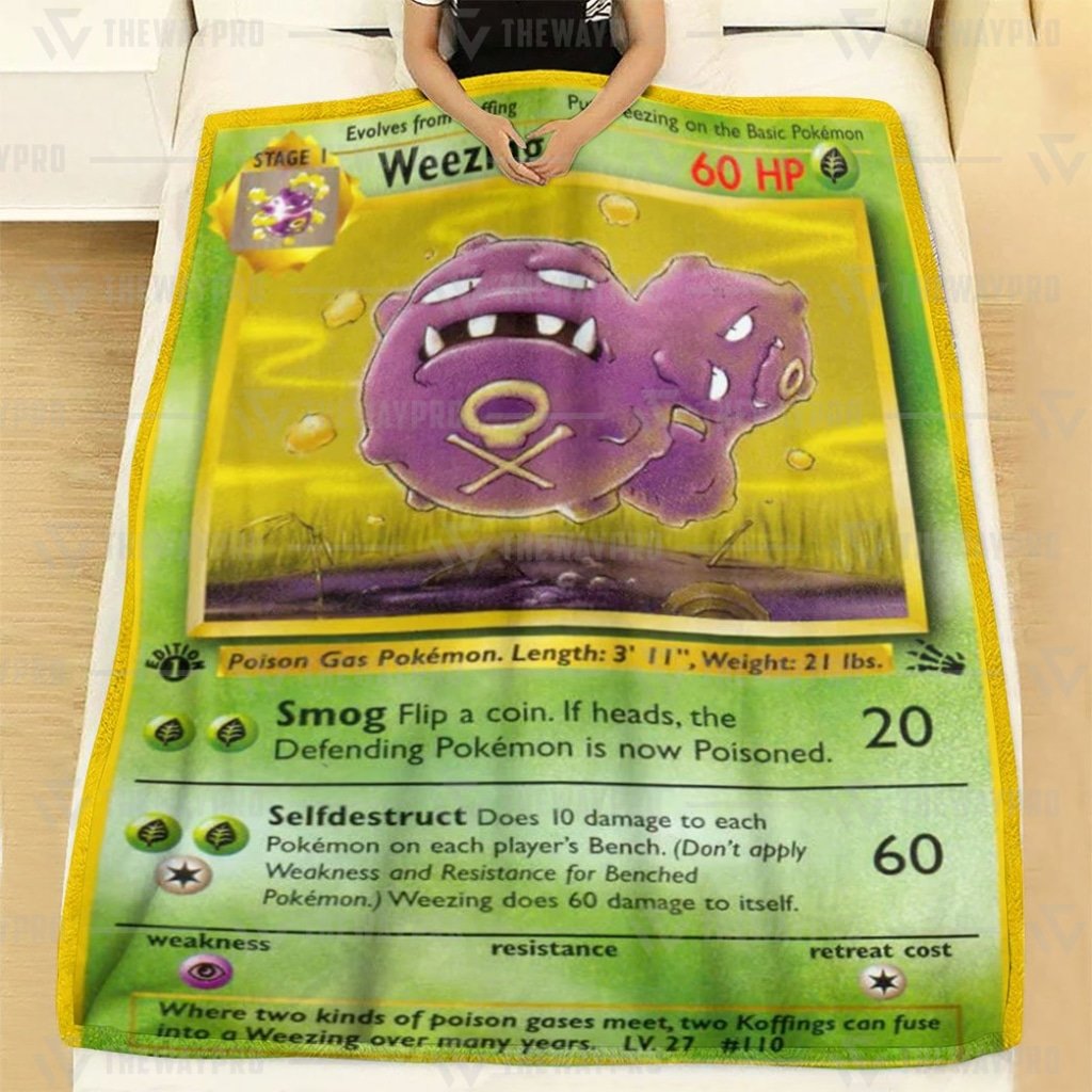 Weezing 1St Pokemon Blanket Weezing 1St Pokemon Blanket